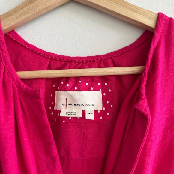 Anthropologie Somerset Mini Dress Pink XXSP - Picture 5 of 10